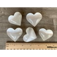 thumbnail image 5 of Selenite Heart, Puffy Heart, 1.75" - 2", Palm Pocket Heart, 5 of 8