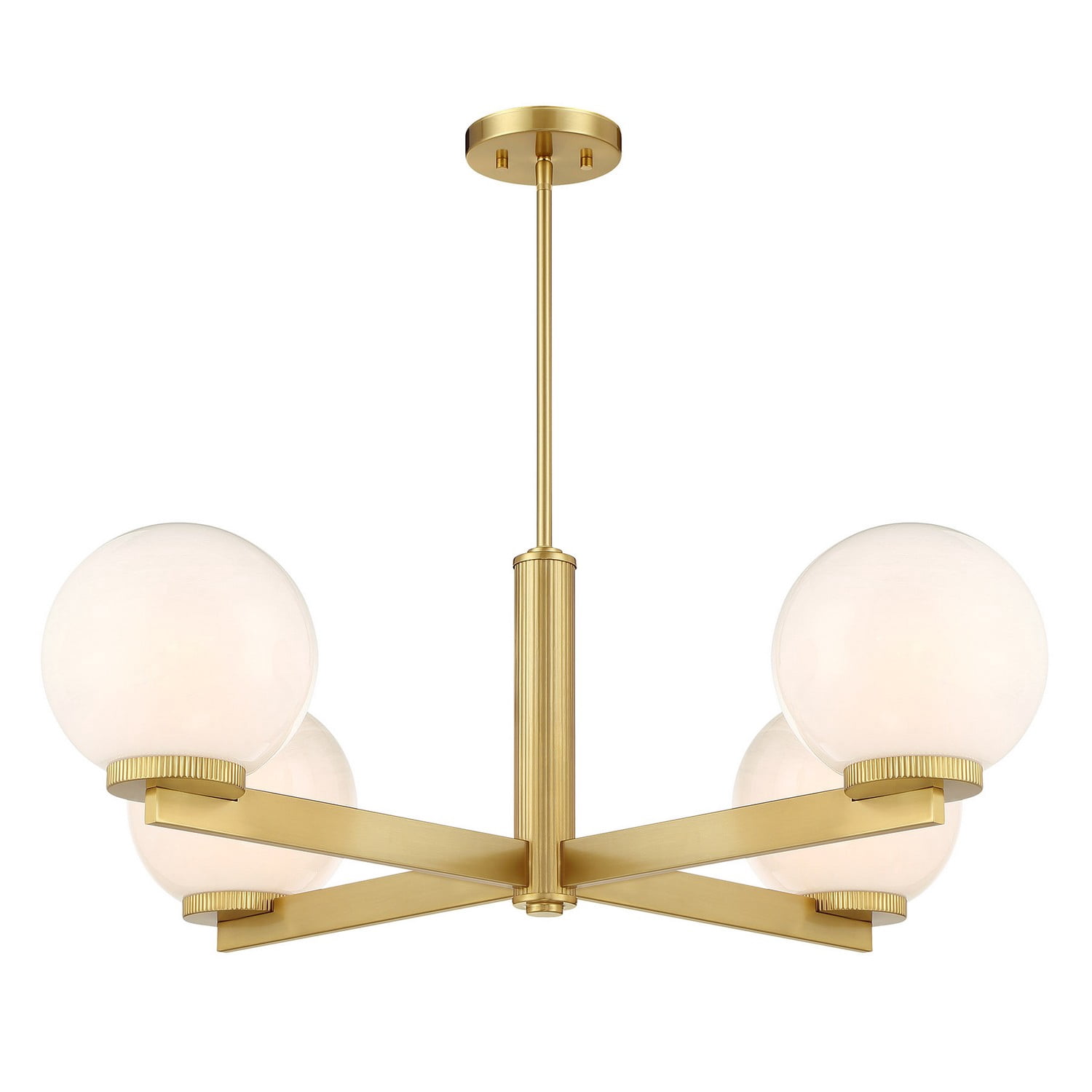 Chandelier in Natural Brass
