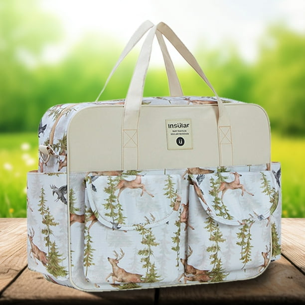 Bolso de panales para bebe cochecito versatil bolsas de panales Bolso de viaje al aire libre impermeable Bodega Aurrera en linea
