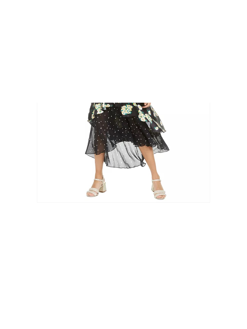 foxiedox embroidered dress NWT Foxiedox Embroidered Mesh Floral Overlay Dress main image 0