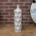 thumbnail image 3 of Urban Trends Ceramic Decorative Grey Vase Dimple Pattern Sides, Decor Center Piece for Home Décor for Living Room, Table, Office Decor, 3 of 7