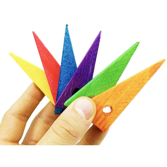 Bonka Bird Toys 3181 Pk6 3-inch Small Triangles