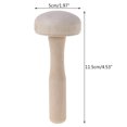 thumbnail image 4 of HEMLBOYW Wooden Mushroom Roller Paper Printing Ink Rubbing Use Art Craft Printmaking Tool Wood, 4 of 7