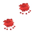 thumbnail image 2 of bedienty Paper Scraps Plastic Material Color Retention Confetti Scramble Assortment Shape Resistant for Valentine's Day Red15mm 2Set, 2 of 6