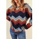 thumbnail image 4 of ABPHQTO Sudadera De Mujer Rayas Ondas Multicolor, 4 of 5