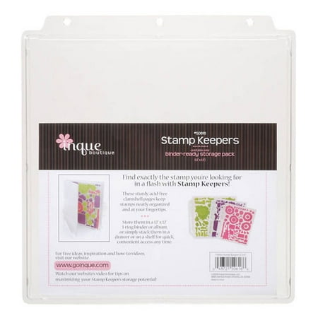 See Ds Clear Clear And Cling Stamp Storage 12X12