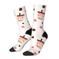 thumbnail image 1 of Balery Milk Tea Calcetas Largas con Estampado para Hombre y Mujer – Suaves y Transpirables, Talla Única (US 5-11), 1 of 6