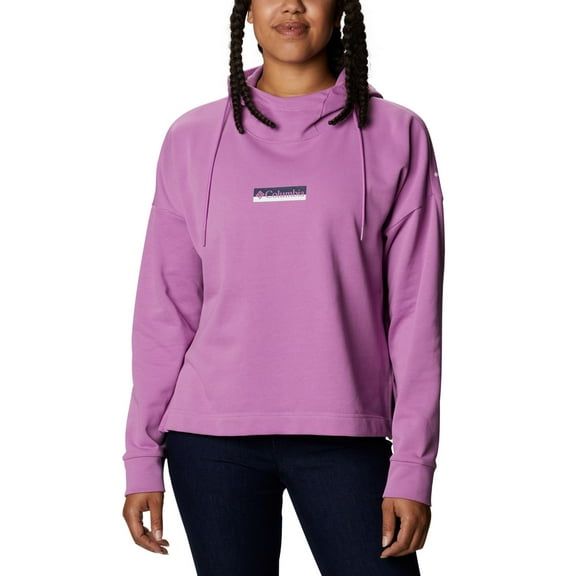 Columbia Women's French Terry Hooded Sweatshirt pink [M]