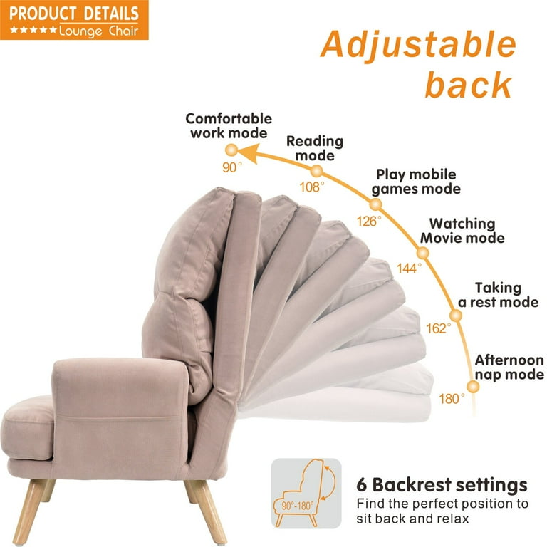 Everalda Lounge Chair and Ottoman Upholstery Material Details