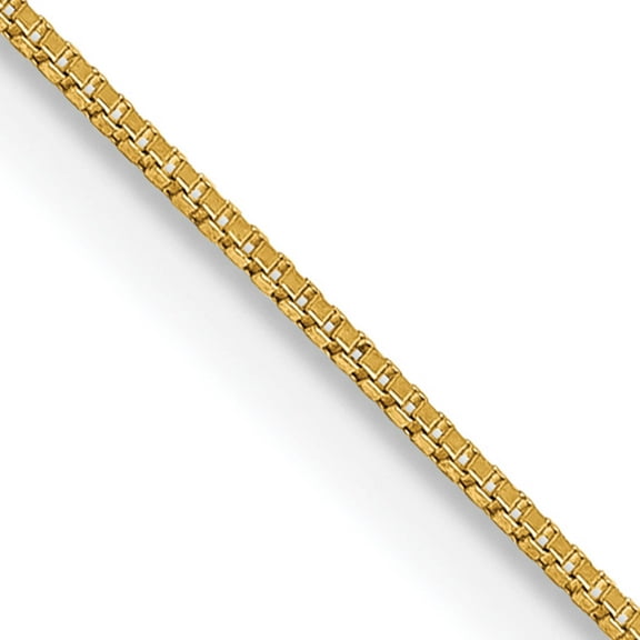 14K Yellow Gold .5mm Box With Lobster Clasp Chain (18 X 0.5) pen1l-18