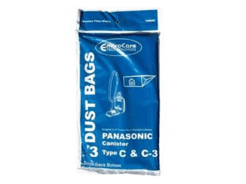 Panasonic Style C, C1, C3 Vacuum Bags Canister Type Vac MC125P MC7080