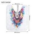 thumbnail image 5 of Bathroom Plush Absorbent Mat Combined U-Shaped Square Pad Bath Mat Fluffy Suitable For Bathroom Toilet Living Room Absorb Water Non-Slip Durable Color Art Cool Lion, 5 of 9