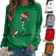 thumbnail image 3 of ¡Los más vendidos! Jersey de manga larga con estampado navideño para mujer, jersey de cuello redondo, Top suelto, ropa de regalo de Navidad, nueva moda, 3 of 5