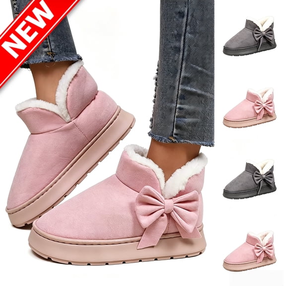 Taqqpue Women's Moccasin Slip-On Fuzzy Slippers - House Shoes Indoor Outdoor with Microsuede & Fluffy Fur Fleece, Cozy Warm Comfy Memory-Foam Loafer