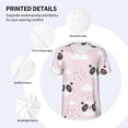 thumbnail image 3 of Hirioo Cute Panda for Men's Baseball T-shirt Shirts Short Sleeve Casual Summer Button Stretch T Shirts,Size S-4XL-X-Large, 3 of 7