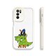 thumbnail image 1 of Agregue un toque de diversión: funda de teléfono plateada mate de doble capa con estampado gráfico caprichoso para iPhone 15 Pro Max 14 13 12 Pro 11, 1 of 4
