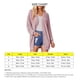 thumbnail image 5 of Cardigan de punto de manga larga con cuello en V solo pecho hilo puños Casual prendas de punto para las mujeres Rosa XL, 5 of 6