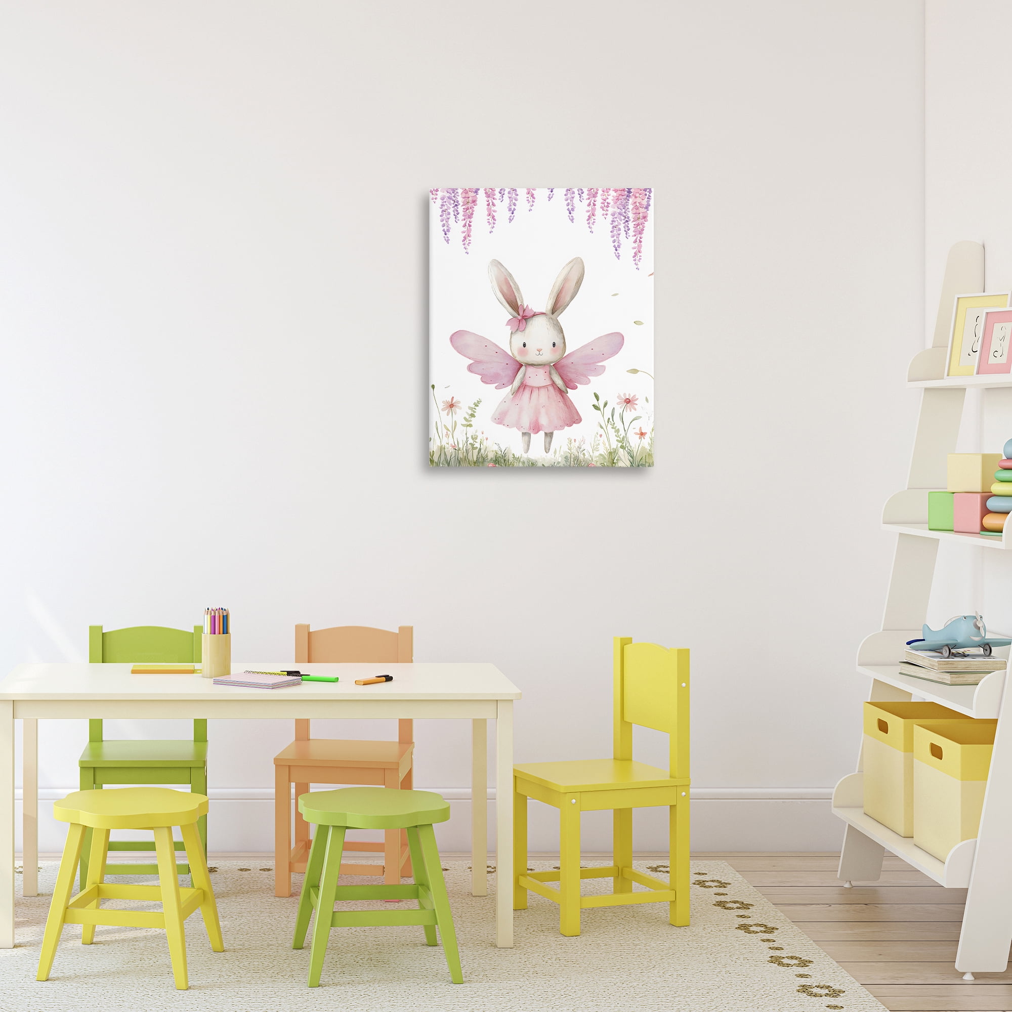 Stupell Industries Woodland Bunny Forest Fairy Canvas Wall Art, design by LSR Design Studio