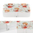 thumbnail image 4 of Cupid Portable PU Leather Jewelry Organizer Stand Display Case Earring Organizer with Removable Compartment, 4 of 6