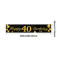 thumbnail image 3 of Golden Birthday Banner 40th Celebration Happy Birthday Decoration Backdrop Party Supplies Background Photography Props Festive Decors, 3 of 8