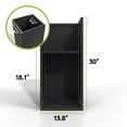 thumbnail image 4 of 14"x14"x30" Rectangular Planter Pots with Drainage Hole Removable Shelf Large Garden Pot for Outdoor Plants Tall Flower Vase Container for Front Porch Patio Yard Metal Steel Heavy Duty Decor, Black, 4 of 11