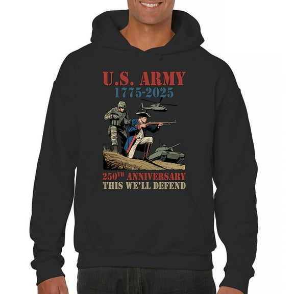 US Army 250 Anniversary Unisex Hoodie Military Veteran DD 214 Patriotic