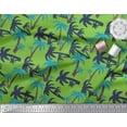 thumbnail image 2 of Soimoi Green Rayon Fabric Palm Tree Print Fabric by the Yard 42 Inch Wide, 2 of 3