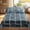 C, variant on All Season Bedding Set 3PCS - Soft Microfiber Comforter & Pillowcases, Breathable Shrinkage & Fade Resistant, Classic Checkered Quilting, Twin/Full Size, Easy Care Machine Wash