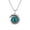 Blue no chain, variant on Men's Stainless Steel Hip Hop Non-mainstream Taoism Gossip Red Demon Devil's Eye Gemstone Pendant Necklace, Gothic Vintage Punk Free Chain