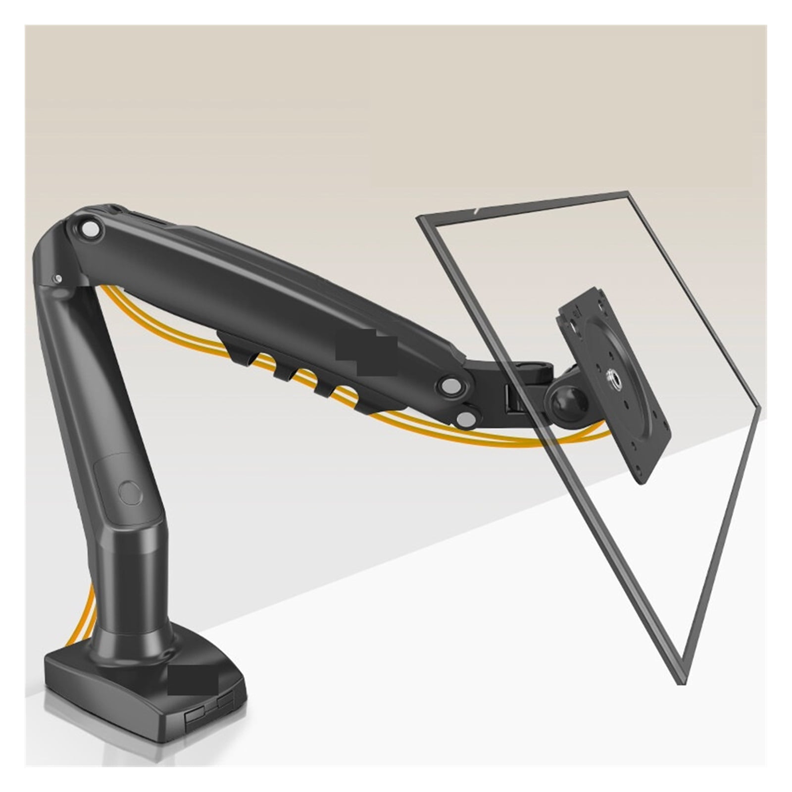 Monitor Bracket Desktop Lift Rotating Computer Monitor Hanger Mechanical Arm Base Dual-screen Bracket ,Flexible and Strong Support