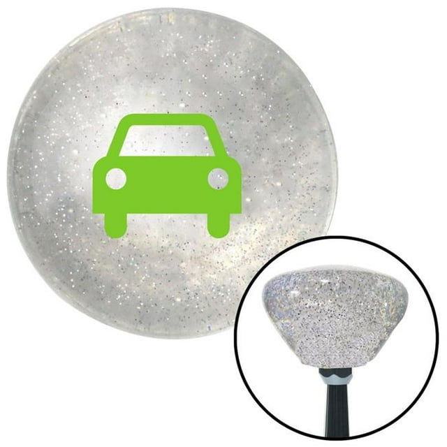 Green Car Clear Retro Metal Flake Shift Knob with M16 x 1.5 Insert Shifter Auto