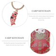 thumbnail image 2 of Japanese Keychain Cherry Blossoms Carp Keychain Luck Charm Key Ring Key Bag Decor, 2 of 4