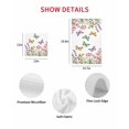 thumbnail image 7 of Pink Flowers Kitchen Dish Towels for Drying Dishes Set of 4, Spring Floral Butterfly Elegant Pastoral Waffle Weave Microfiber Hand Tea Bathroom Towels Quick Dry & Absorbent Towel 15.7x23.6, 7 of 7