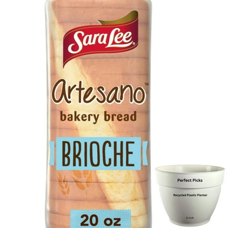 Sara Lee Artesano Brioche Bakery Bread, 20 oz, Brioche Bread, Bag
