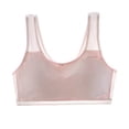 thumbnail image 3 of GYRATEDREAM Girls Training Bra Racerback Sports Seamless Bras Teen Bra Comfort Seamless Cotton Cropped Vest for 13-14Y Pink, 3 of 9