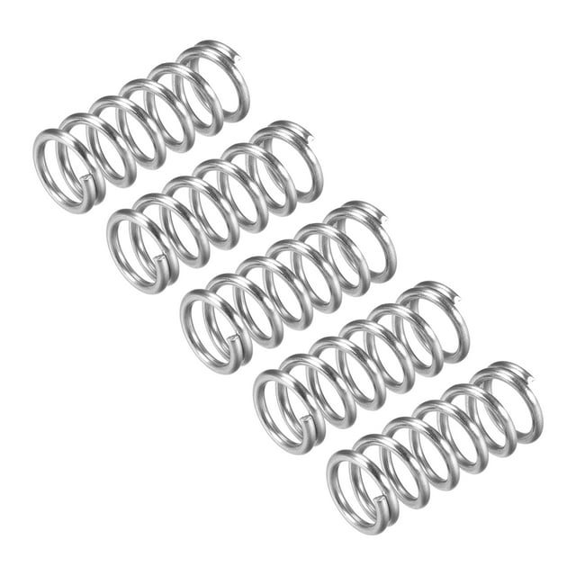Unique Bargains Ressort de Compression 5 Pack en Acier Inoxydable 304, 12mm OD, Fil de 1,6 Mm, Longueur de 30 Mm