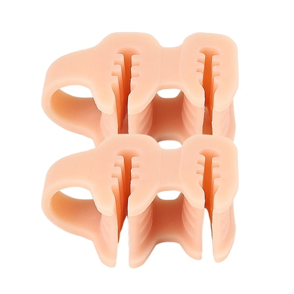 OIUR 1 Pair Toe Separator with 2 Loop Orthopedic Bunion Valgus Hammertoe Corrector Pain Relief Women Men Foot Alignment Overlapping Toe Spacer Hammer Toe Straightener