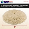 thumbnail image 2 of 8" WOOL BUFFING PAD Detailing Polishing Polisher Buffer, 2 of 6