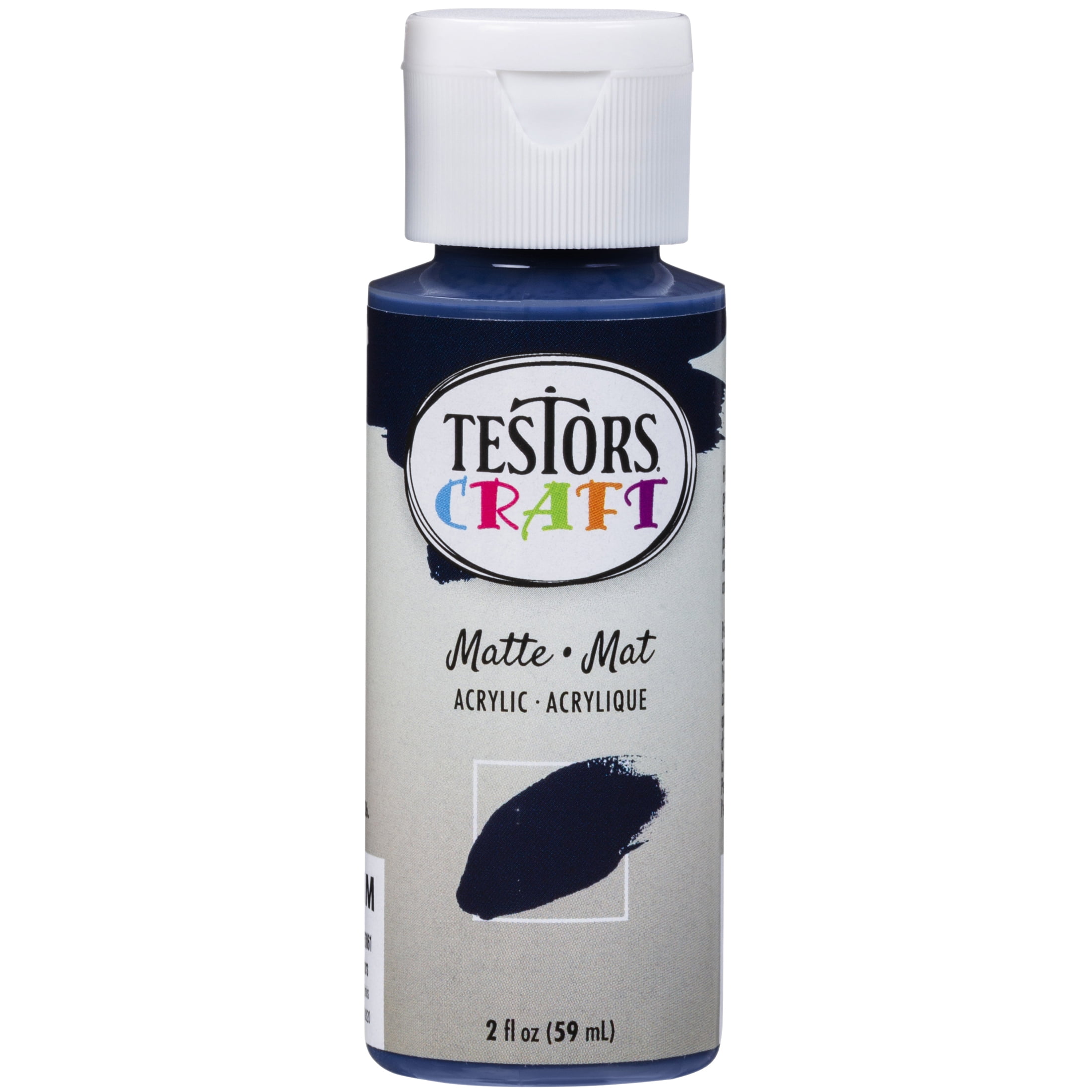 6 Pack, Navy Blue, Rust-Oleum Testors Craft Matte Acrylic Paint- 297430, 2 oz. Bottle