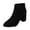 Black, variant on Women's Ankle Boots Classic Suede Pointed Toe High Block Heel Fall Booties Solid Color Business Office Dress Boots with Side Zipper