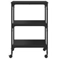 thumbnail image 5 of vidaXL Printer Stand 3-Tier Black 50x41x75 cm Engineered Wood, 5 of 5