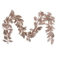 thumbnail image 3 of Vickerman 6' Café Latte Artificial Gardenia Glitter Garland., 3 of 5