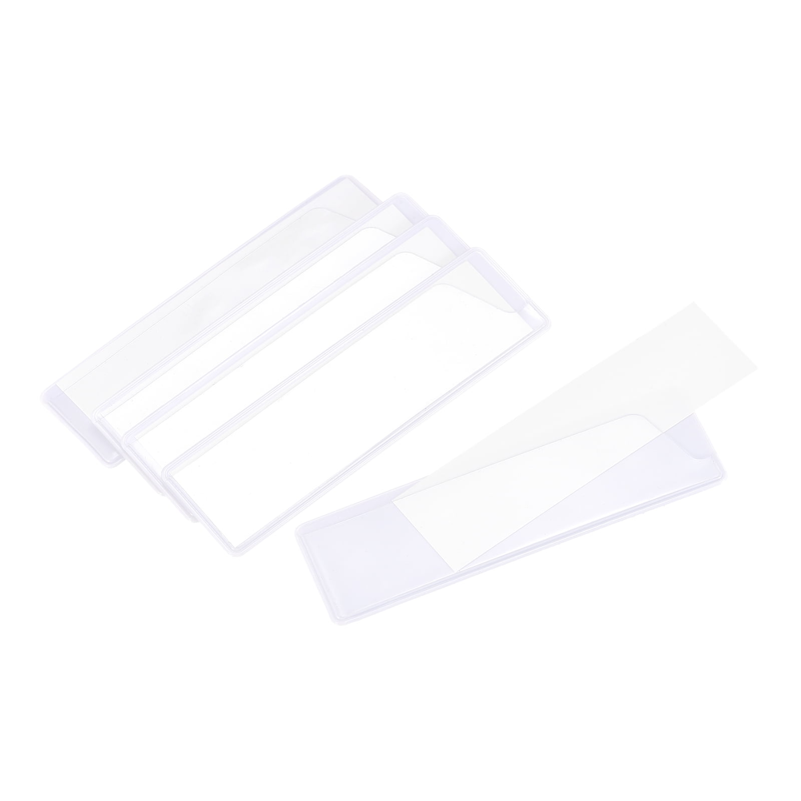 Uxcell Label Holder 4" x 1.2" for Shelves Organize with Foam Self