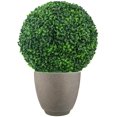 thumbnail image 4 of Visland 2PCS Artificial Plant Topiary Ball Faux Boxwood Decorative Balls for Backyard, Balcony,Garden, Wedding and Home Decor, 4 of 6