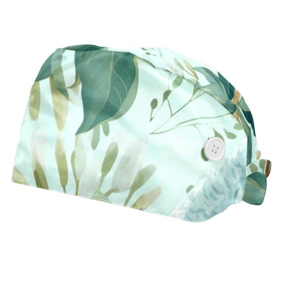 Koala Working Caps with Buttons,One Size,2 Packs