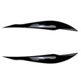 thumbnail image 1 of 2Pcs Bright Black Front Plated Headlight Cover Head Light Lamp Eyelid Eyebrow Trim ABS for - F30 F3, 1 of 5