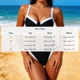 thumbnail image 3 of Xdegoge Bikini Sets for Women Underwire Push Up Top High Cut Bottom Two Piece Bathing Suits Contrast Trim Color Block Smooth Flattering Pool Party, 3 of 7