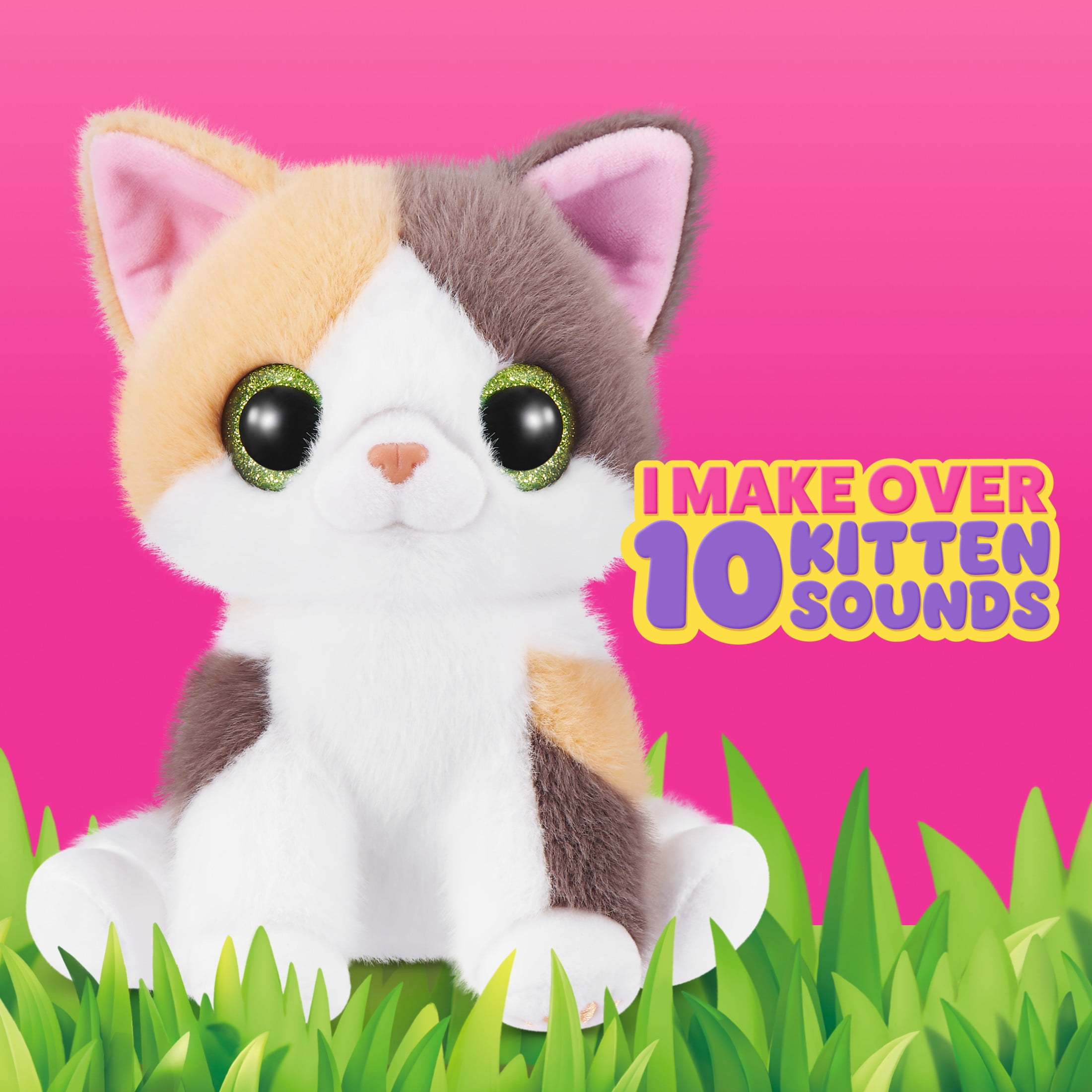 Pets Alive Smitten Kittens Series 2 Cat Interactive Plush Toy, Collectible by ZURU (Colours may vary)