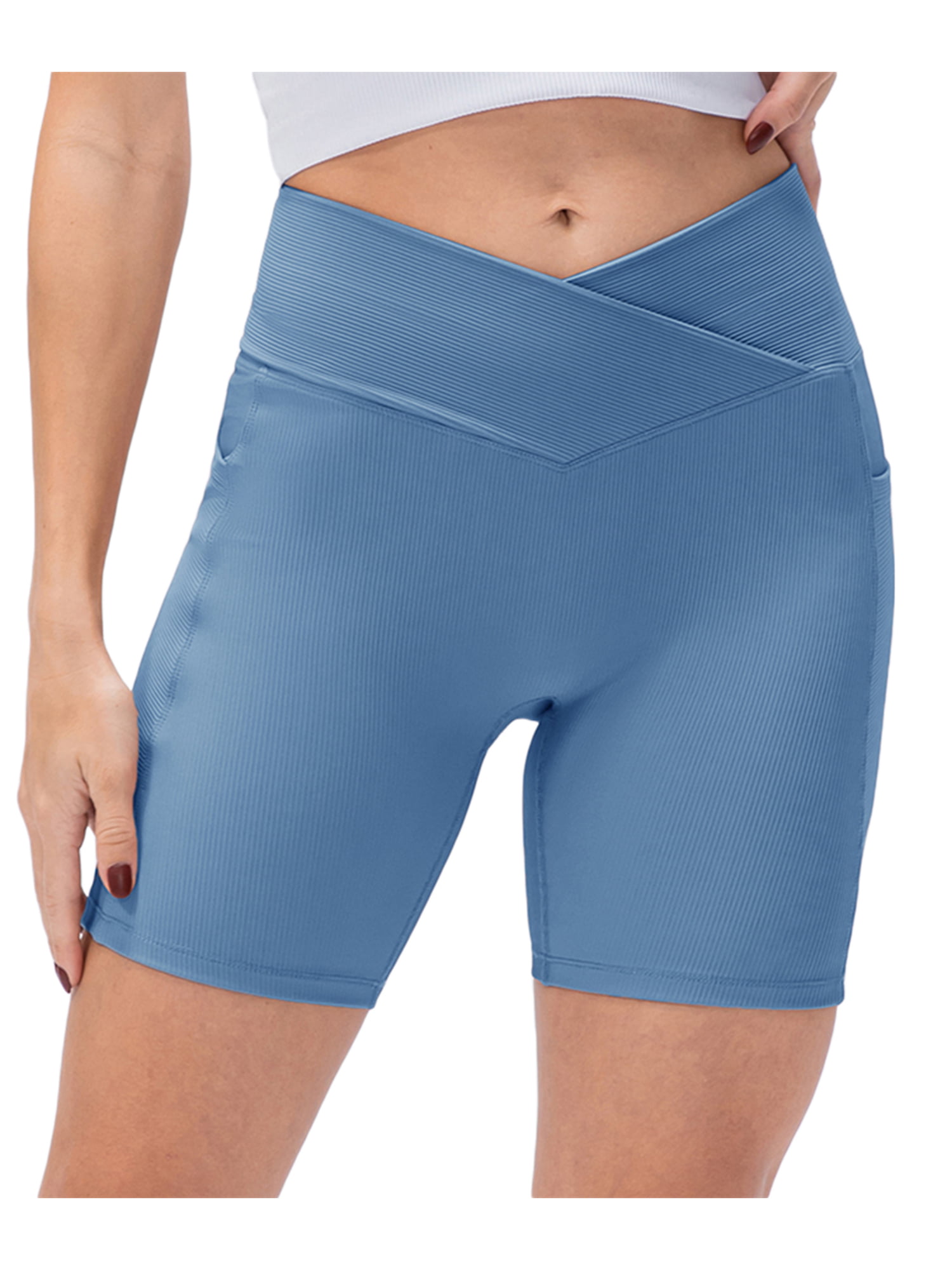 Geetobby Womens Yoga Fitness Sports Shorts Running Activewear Workout Running 