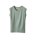 thumbnail image 2 of DailyTrove Women Basic Round Neck Soft Solid Color Sleeveless Everyday Tank Top, 2 of 6